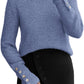 Amazon- Button Long Sleeve Sweater (Several Colors)