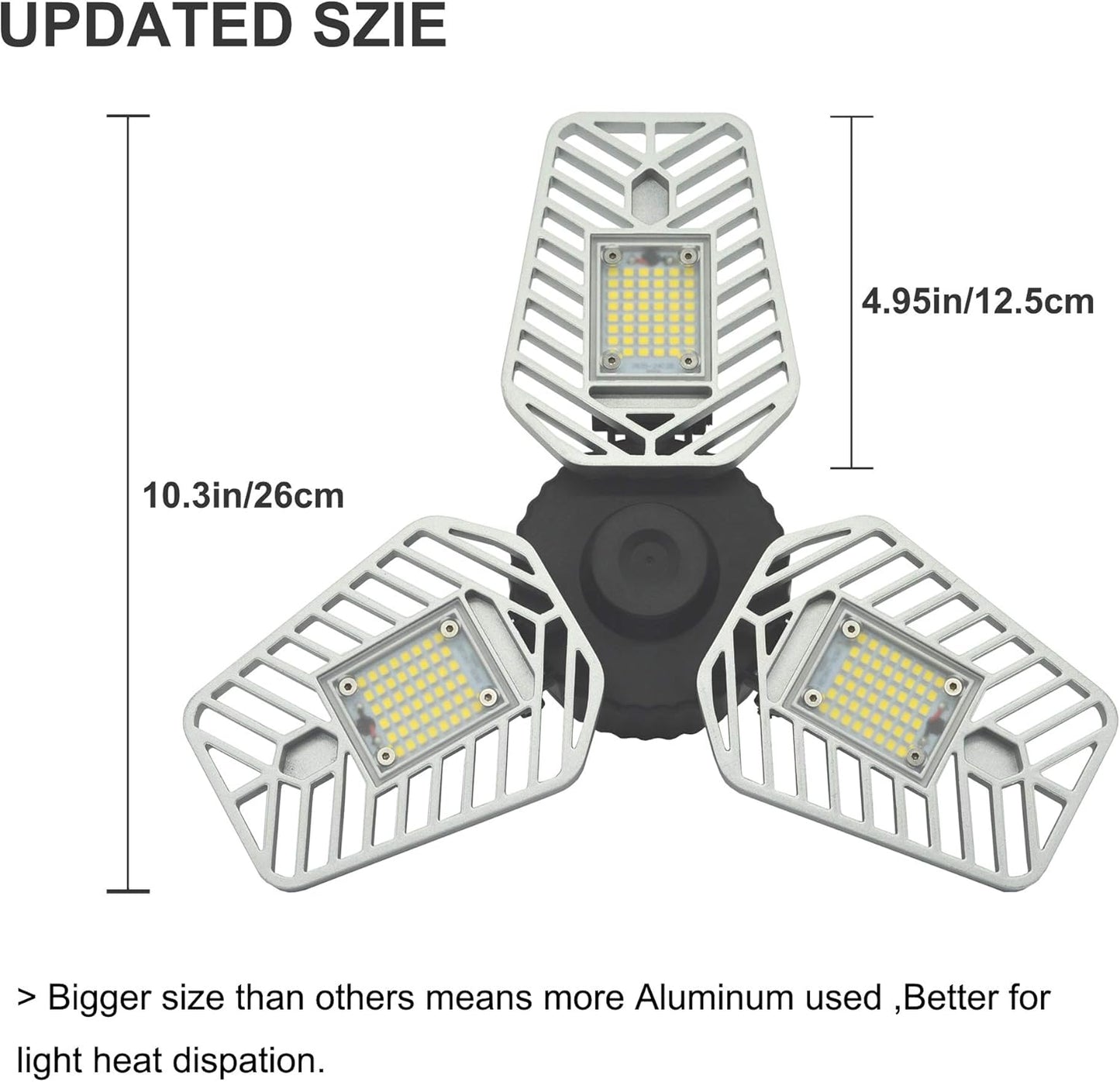 Amazon-2-Pack LED Garage Lights, 6500Lumens