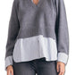 Amazon- ELAN Women's Long Sleeve Sweater Shirt