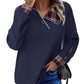 Amazon- V Neck Zip Pullover Sweatshirt (more colors)