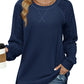 Amazon-Mixed Fabric Top (several colors)