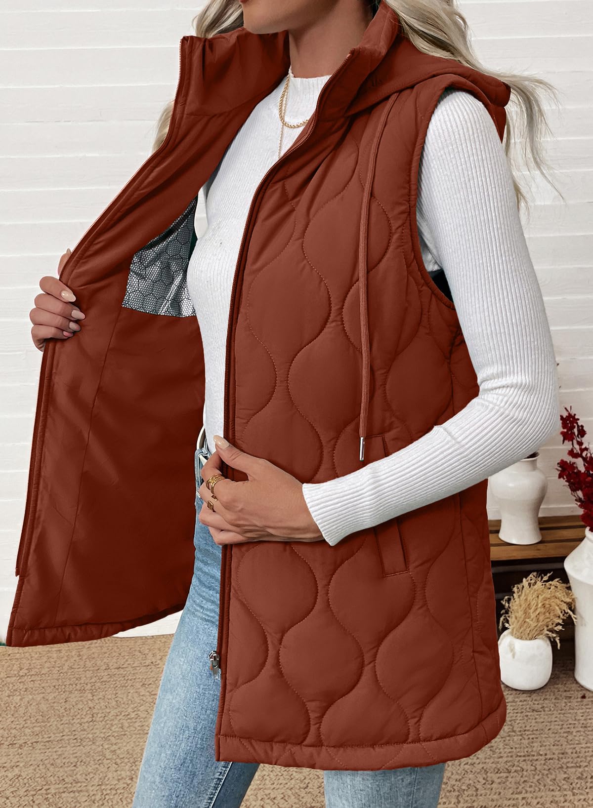 Amazon-Long Puffer Vest (more colors)