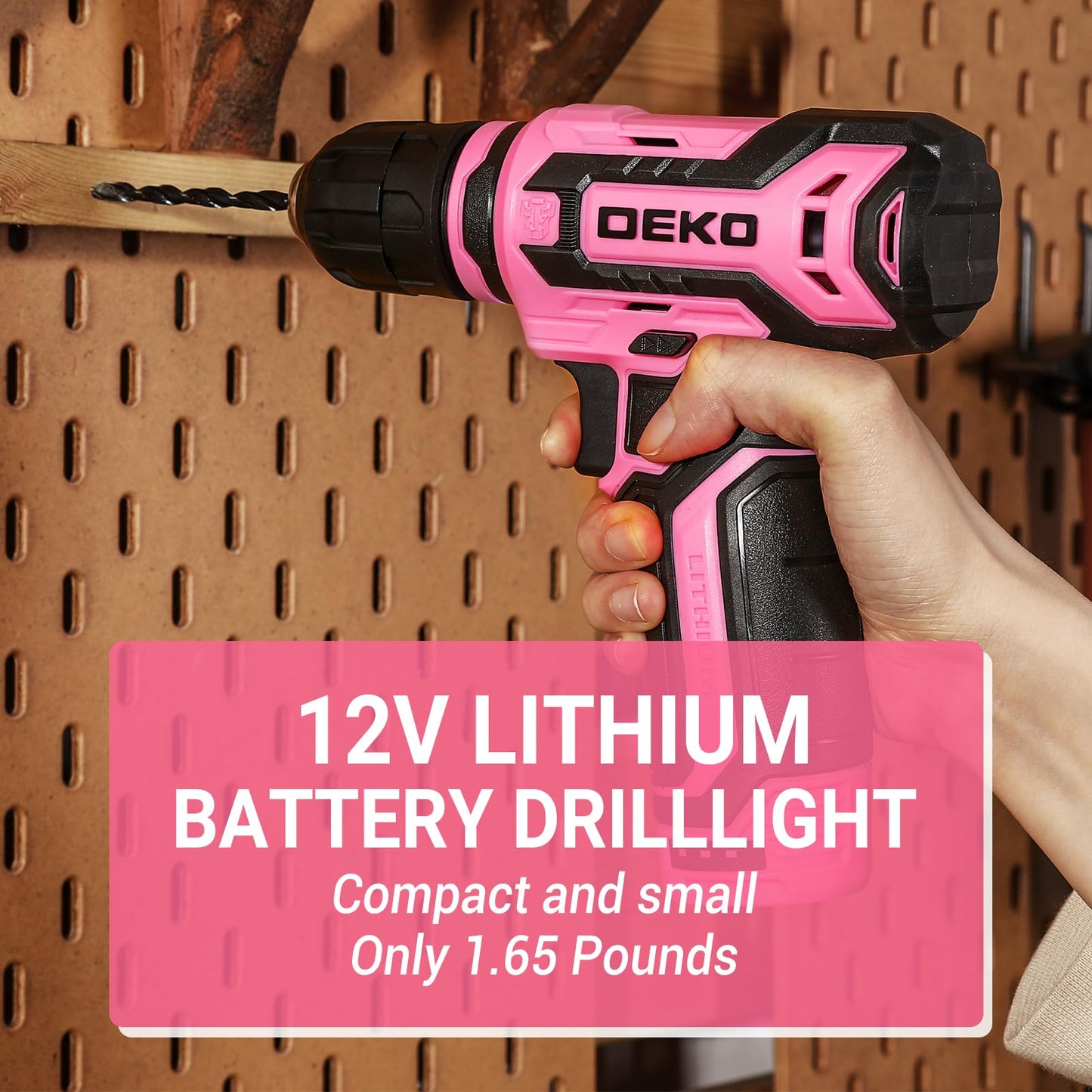 Amazon-Tool kit with 12V Cordless Drill Set