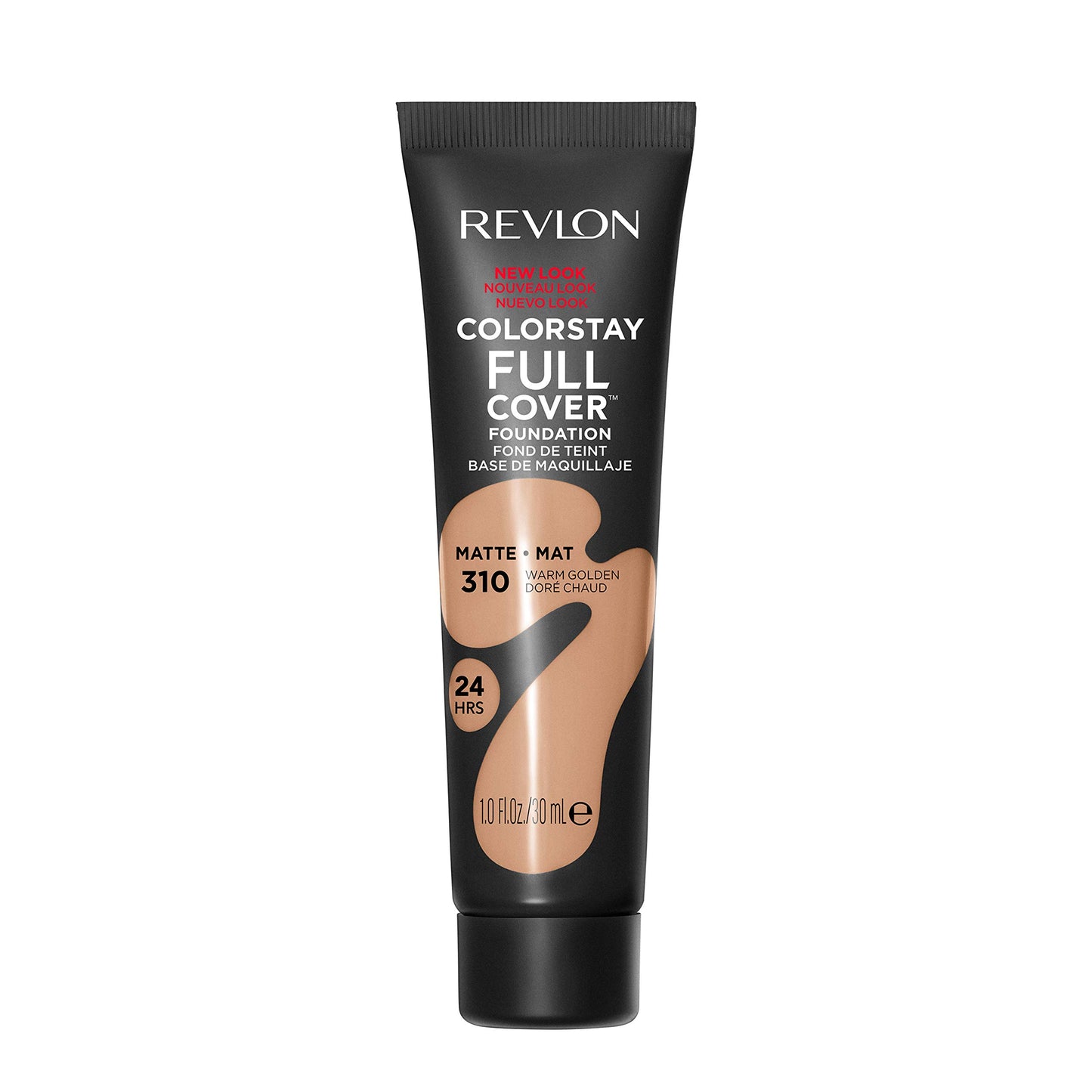 Revlon Liquid Foundation, ColorStay Face Makeup for Normal and Dry Skin, Longwear Full Coverage with Matte Finish, Oil Free, 310 Warm Golden, 1.0 Oz