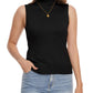 Amazon-Sleeveless Knit Mock Neck (more colors)