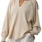 Amazon- Waffle knit Loose Fitted Top