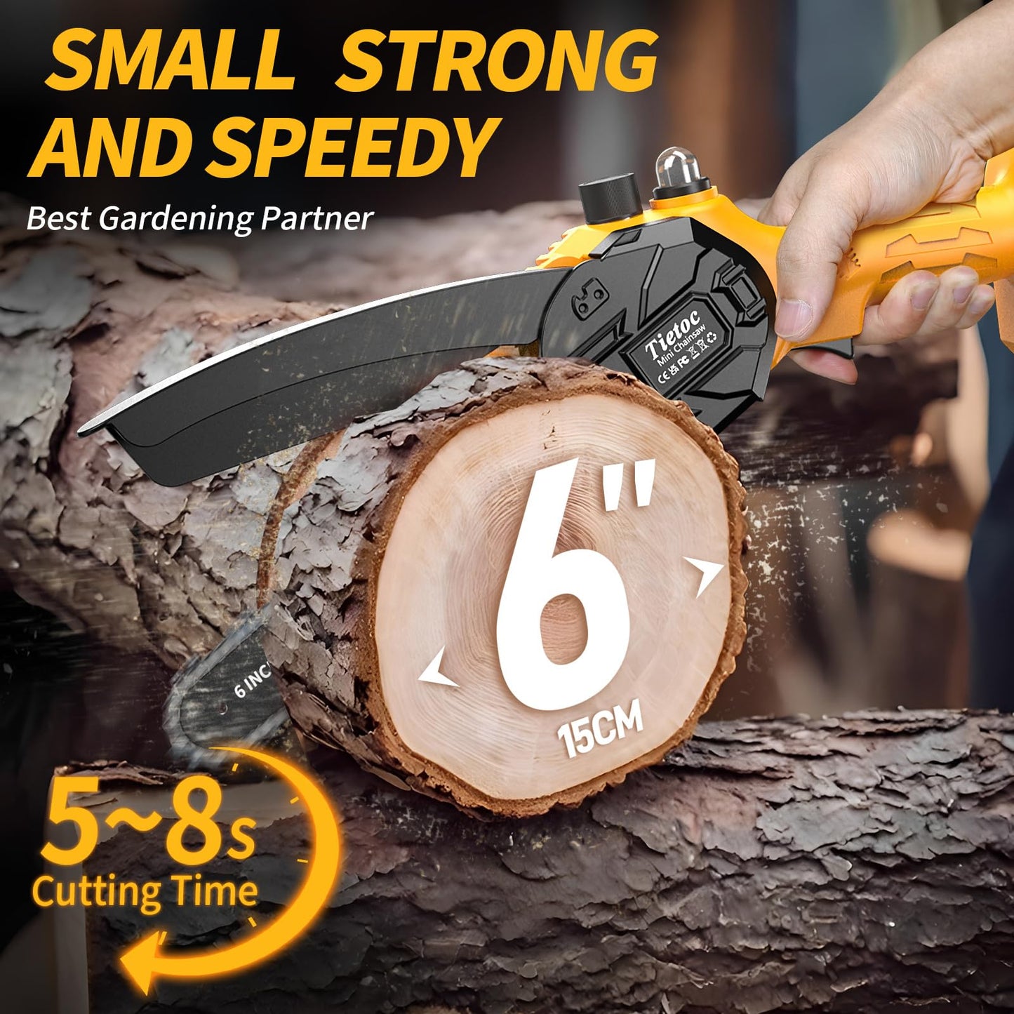 Amazon- Mini Chain Saw Cordless Power