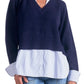 Amazon- ELAN Women's Long Sleeve Sweater Shirt