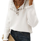 Amazon: Button Down Ruffle Sweater (Several Colors)