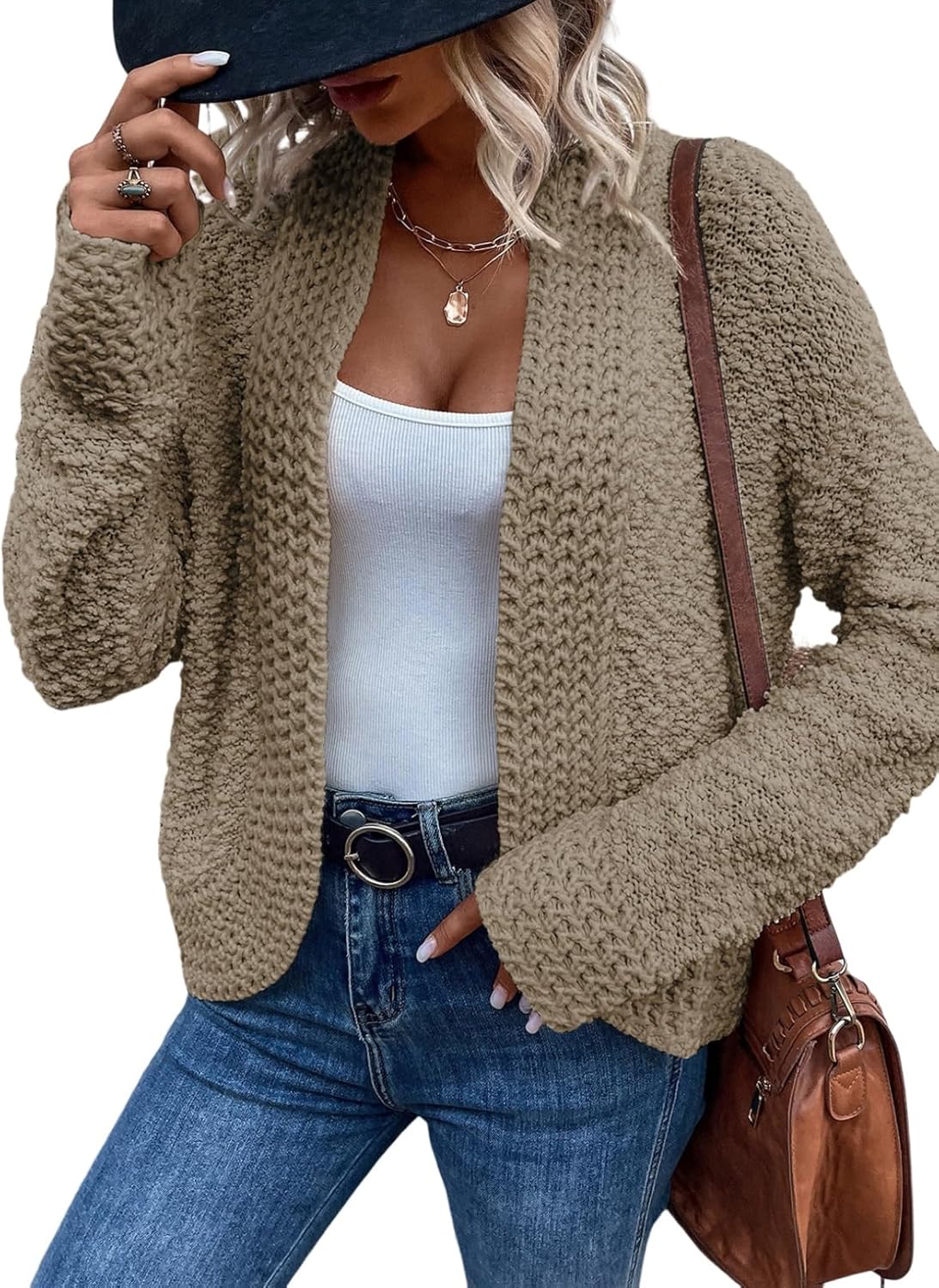 Amazon- Chunky Knit Cardigans Sweater (Several Colors)