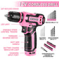 Amazon-Tool kit with 12V Cordless Drill Set