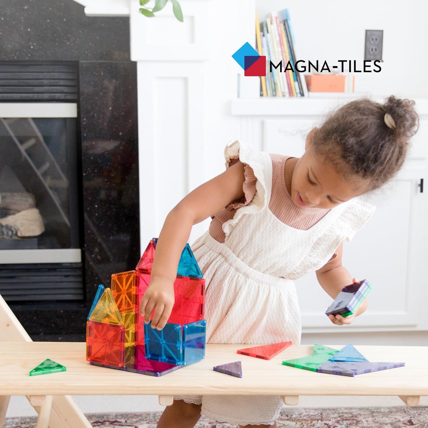 Amazon-MAGNA-TILES Classic 32-Piece Magnetic Construction Se