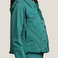 Fray Detail Jean Jacket (Emerald Green)