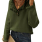 Amazon: Button Down Ruffle Sweater (Several Colors)