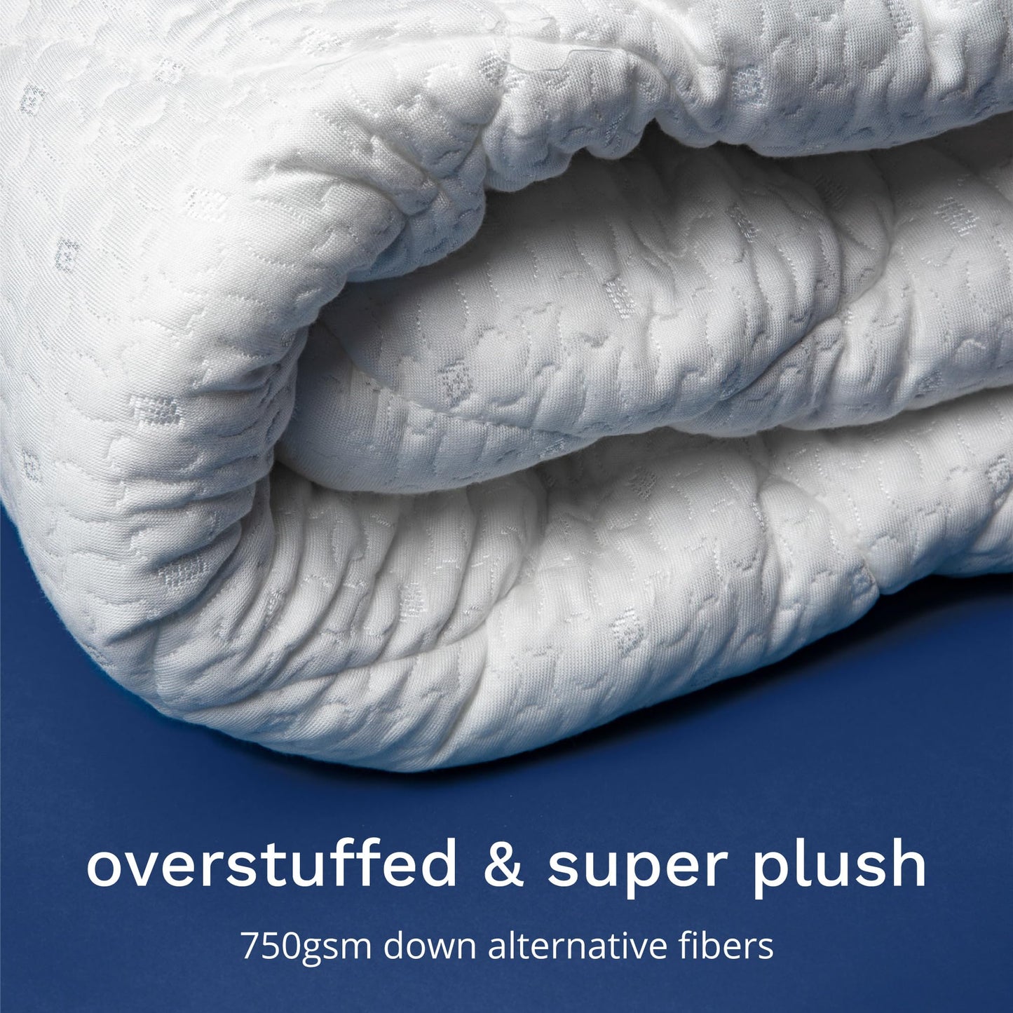 ViscoSoft Rayon Mattress Topper Pad King - Extra Plush Pillowtop - 18” Deep Pockets White