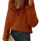 Amazon: Button Down Ruffle Sweater (Several Colors)