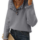Amazon: Button Down Ruffle Sweater (Several Colors)