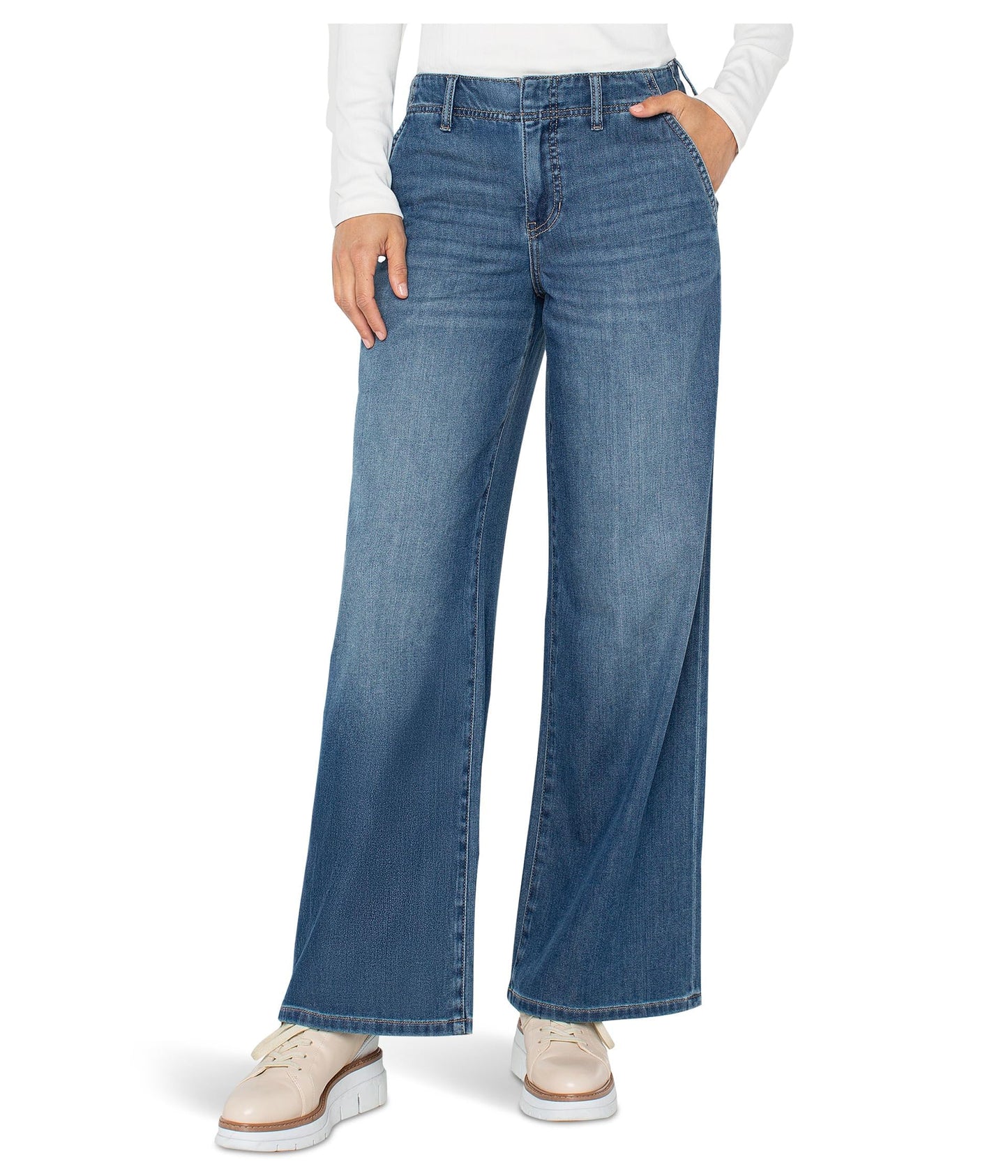 Amaozn-Liverpool Women's Weekender Relaxed Mid-Rise Jeans