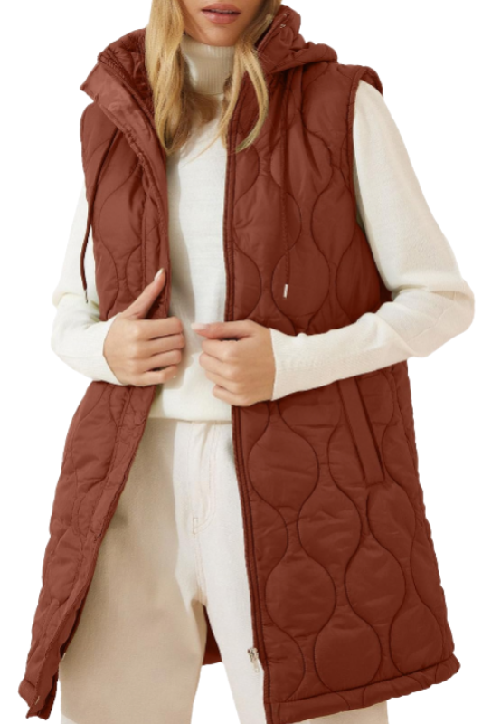 Amazon-Long Puffer Vest (more colors)