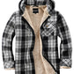 Amazon-Plaid Hooded Jackets Sherpa Lined Hoodies (more colors)