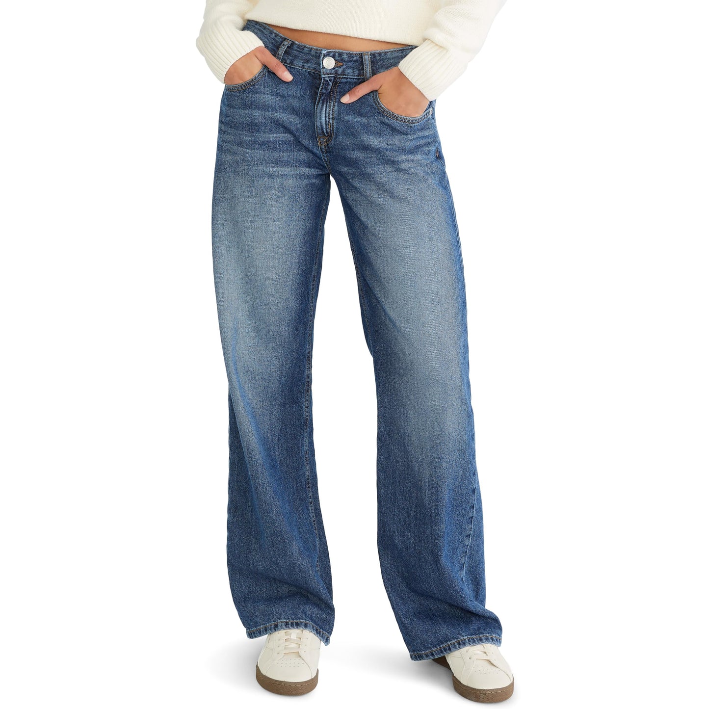 Amazon- AEROPOSTALE Women's Low-Rise Baggy Wide-Leg Jean