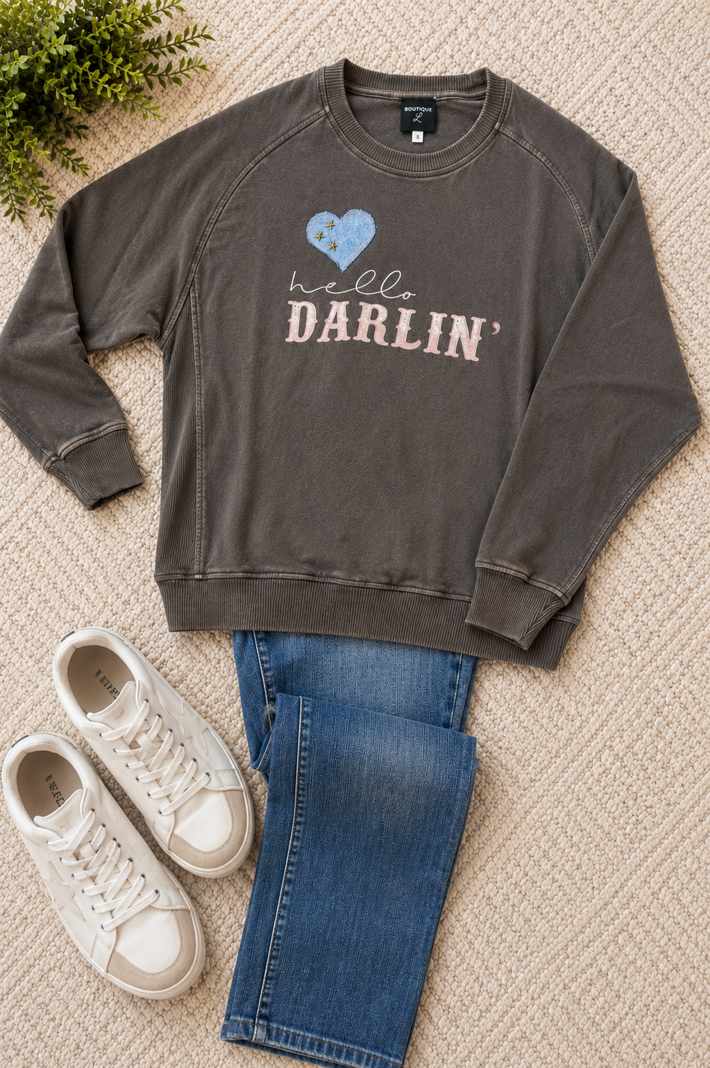 Darlin Mineral Wash Sweatshirt