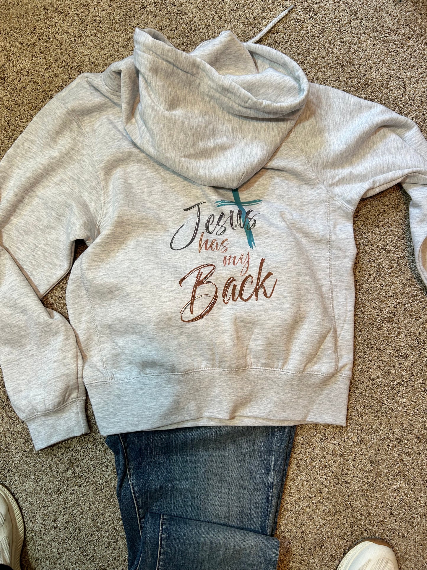 Jesus Has My Back Hoodie Sweatshirt