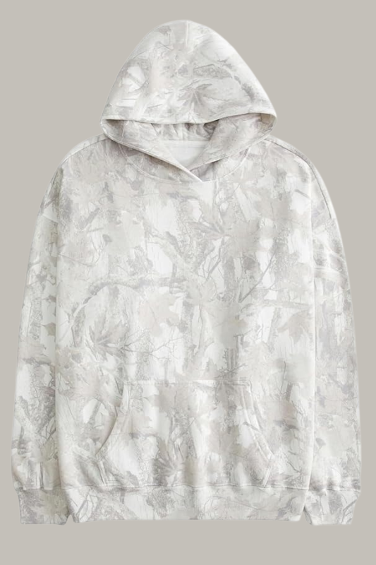 Amazon Maple Leaf Oversized Fleece Hooded Sweatshirt
