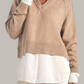 Amazon- ELAN Women's Long Sleeve Sweater Shirt