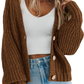 Amazon-Women's Chunky Knit Open Front Sweater (several colors)