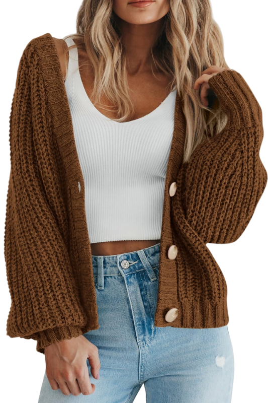 Amazon-Women's Chunky Knit Open Front Sweater (several colors)
