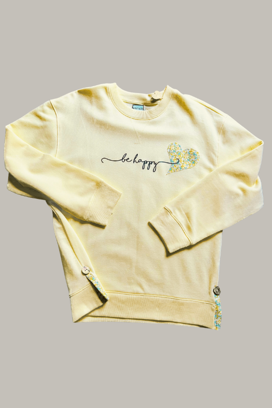 Handmade: Be Happy Sweatshirt