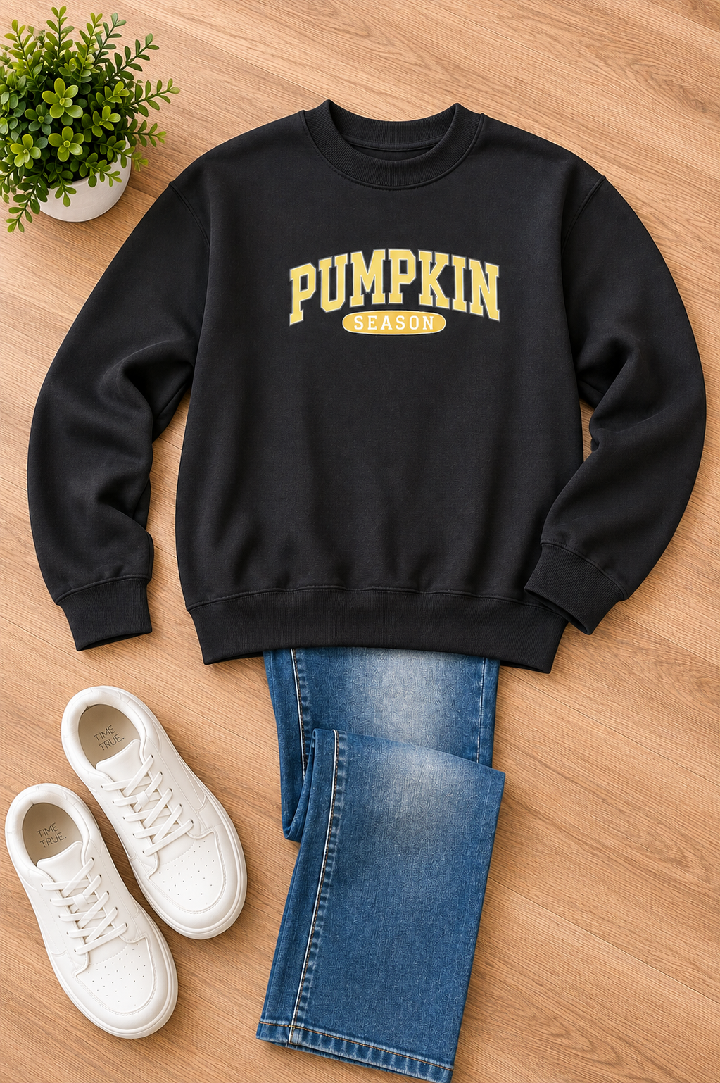 Pumpkin Season Mock Neck Sweatshirt