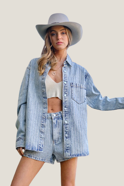 Rock & Rhinestone Denim Jacket