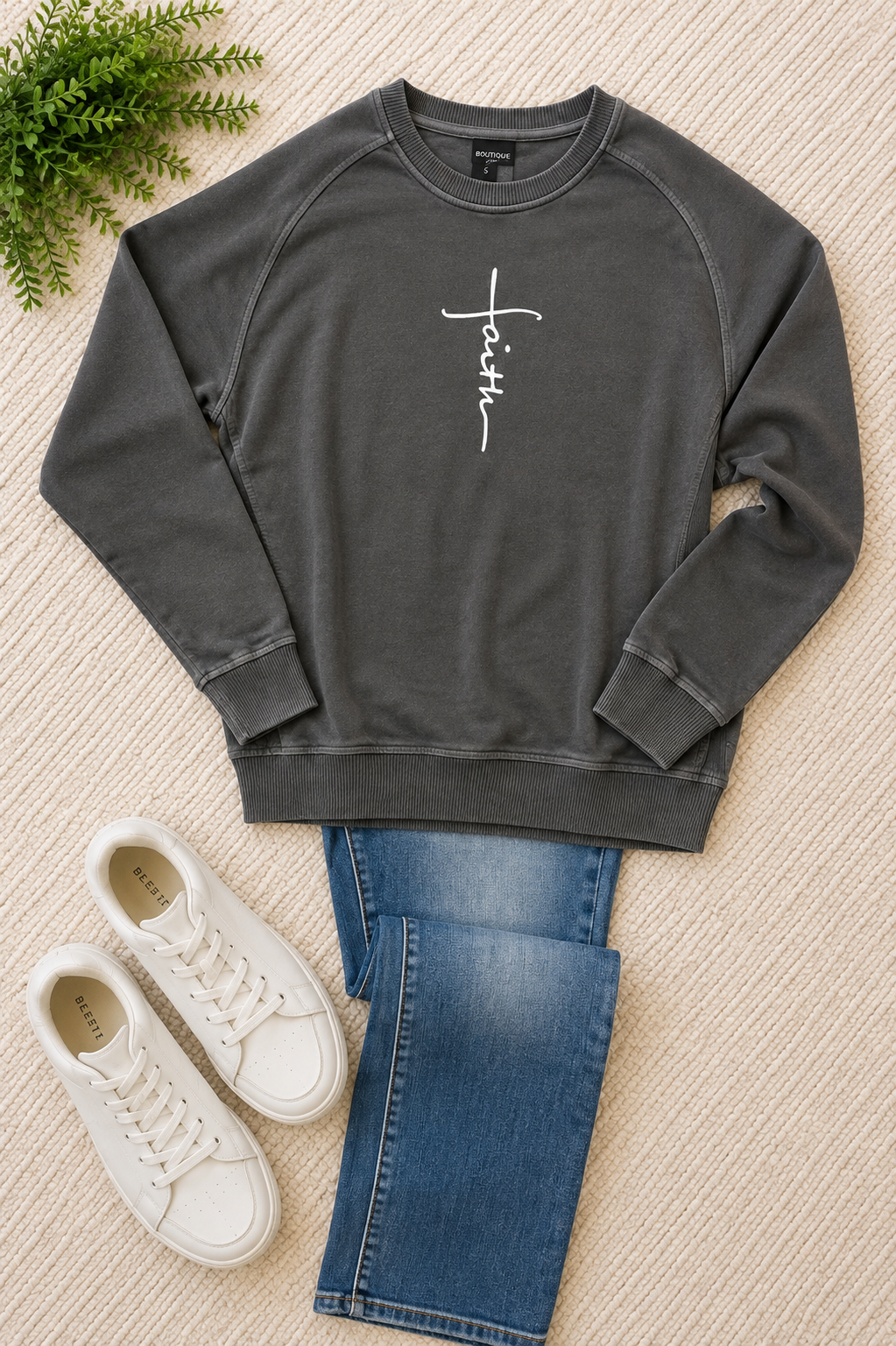 Faith Mineral Wash Sweatshirt
