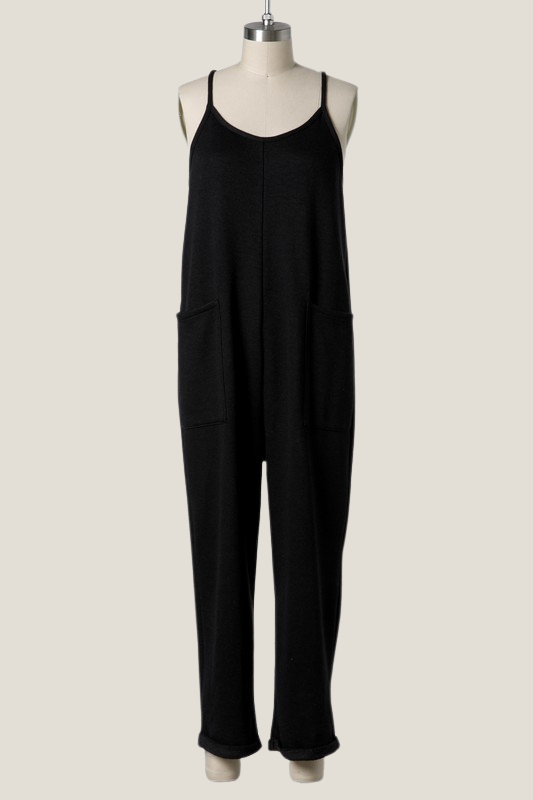 French Terry Knit Jumpsuit