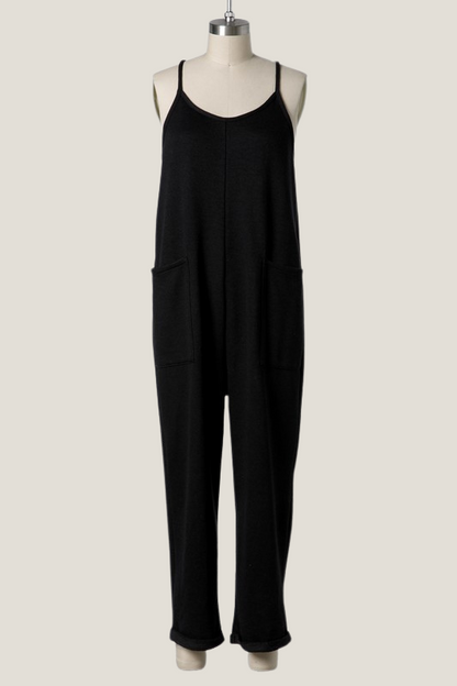 French Terry Knit Jumpsuit