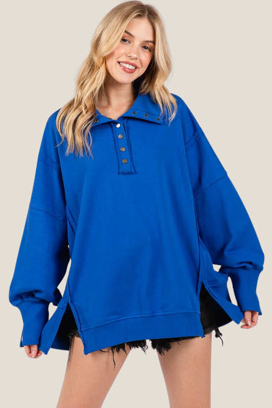 Door Buster Henley Sweatshirt