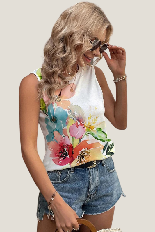 Fun And Floral Summer Tank